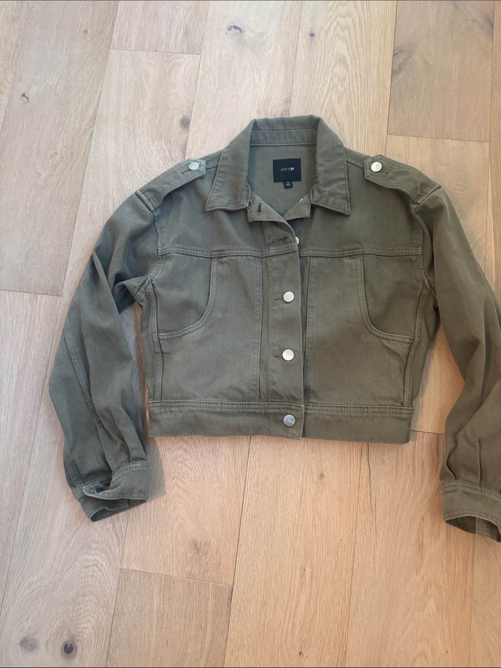 Joe’s Jeans Olive Green Denim Jacket. XS